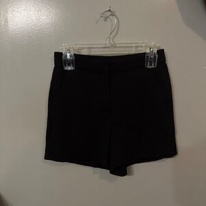 J. by J. Crew‎ Black Shorts Elastic Waistband Dressy Career Casual (Women's 2)